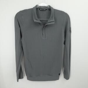 Travis‎ Mathew Sweater Mens Small Gray 1/4 Zip Lightweight Kedler Classic Golf